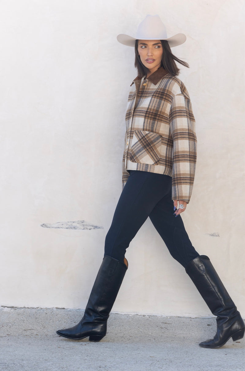 Exclusive Checked Wool Jacket