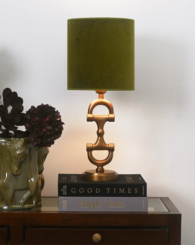 BIT Lamp stand Brass including Green Shade.