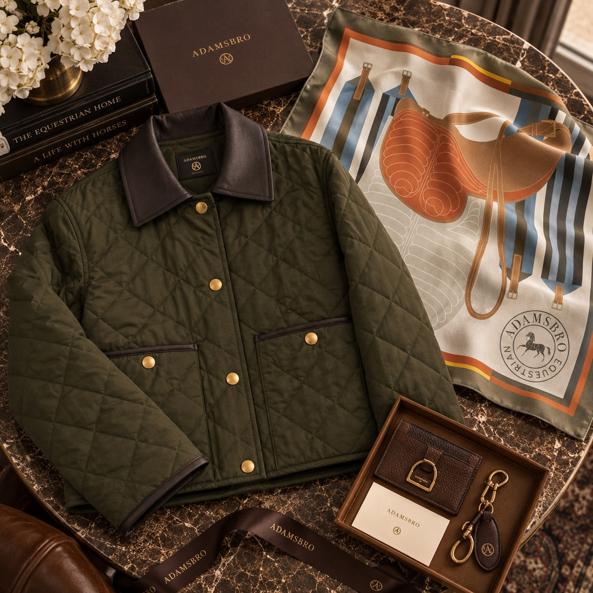 Exclusive Quilted Barn Jacket – Olive