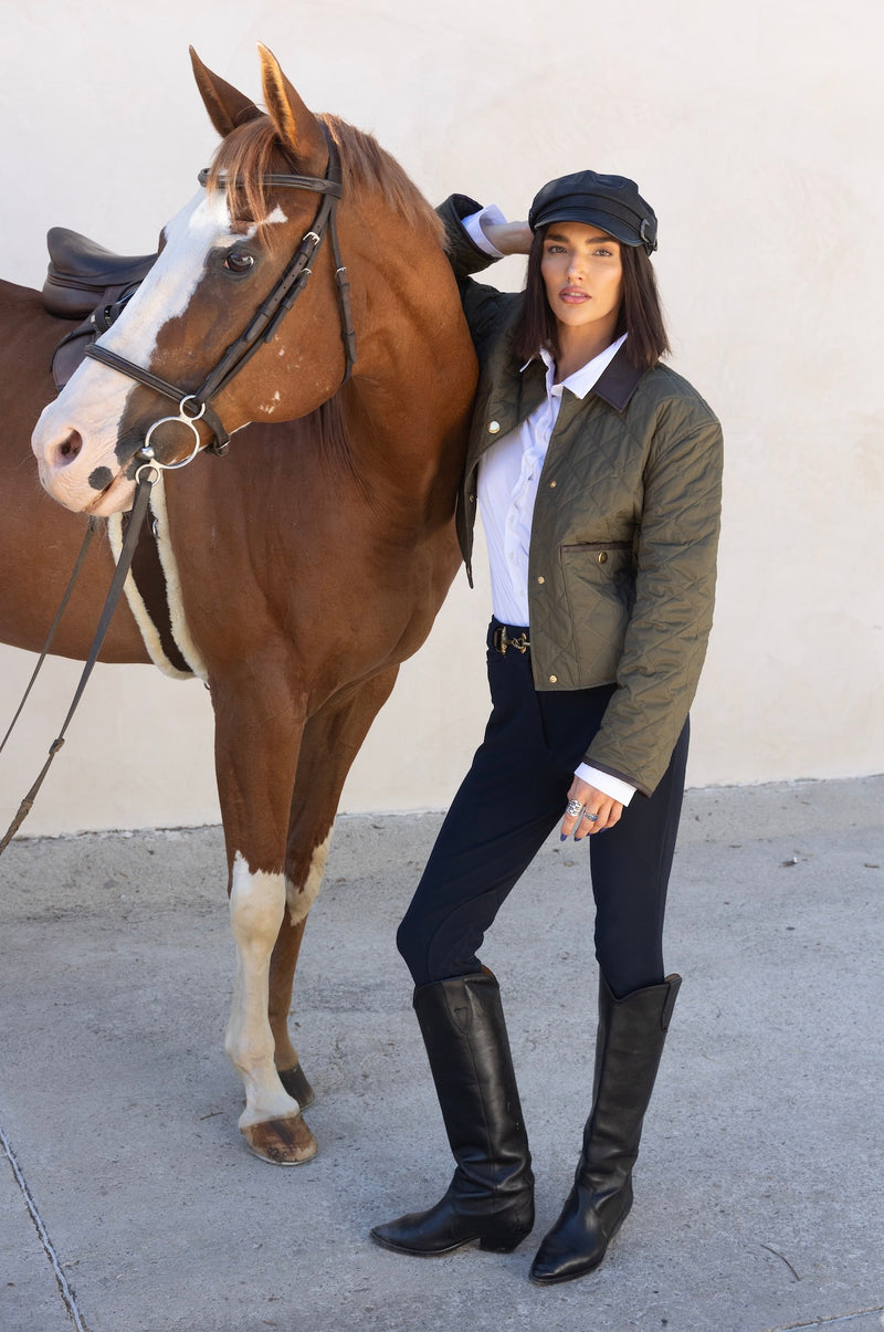 Exclusive Quilted Barn Jacket – Olive