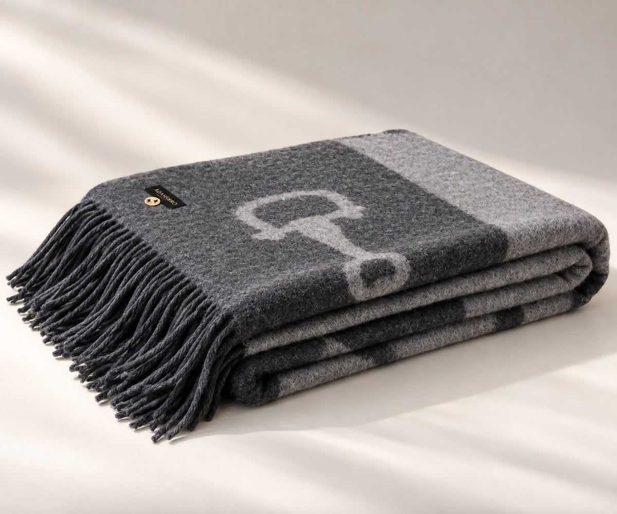 Cashmere Throw Dark Grey