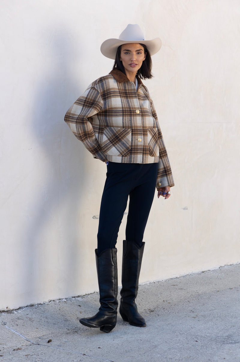 Exclusive Checked Wool Jacket