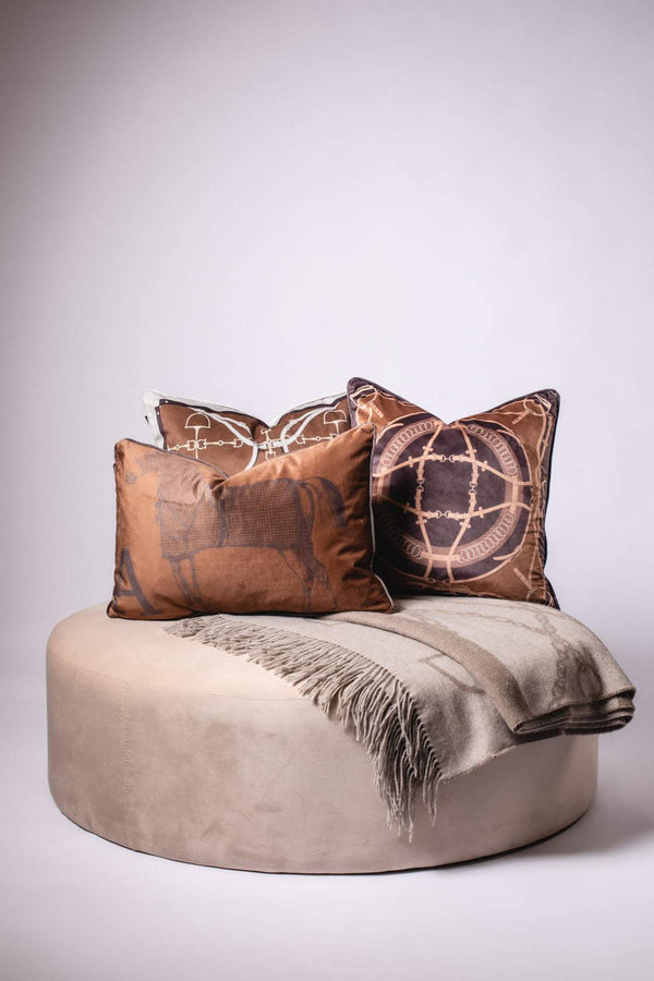 Cushion Horse Cinnamon