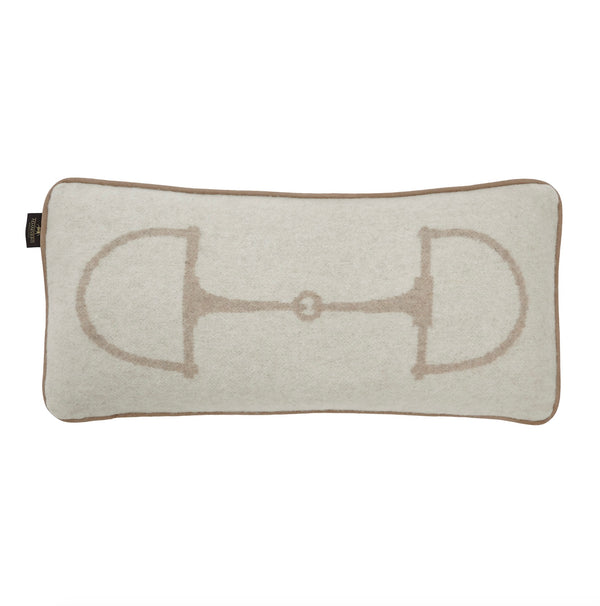 Off-white Classic wool cushion