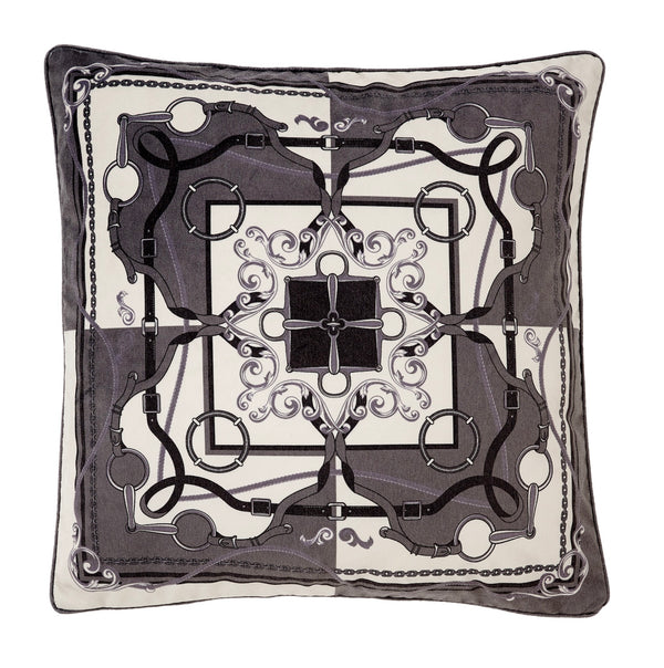 CUSHION CRYSTAL BLACK & GREY