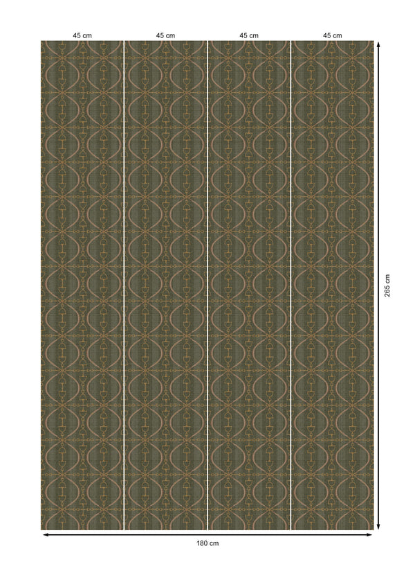 17-09-021-60/P wallpaper sample Bite Luxury Oliv