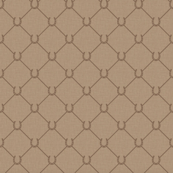 17-09-022-20/P wallpaper sampleNew Horseshoe Caramel