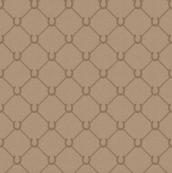 17-09-022-20/P wallpaper sampleNew Horseshoe Caramel