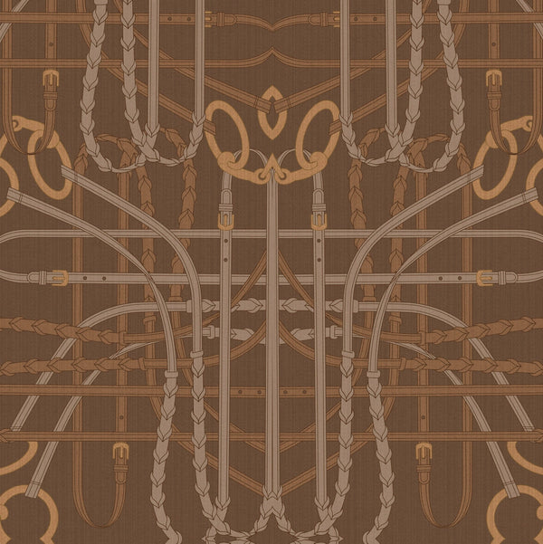 17-09-024-45/P wallpaper sample  Bridle Brown