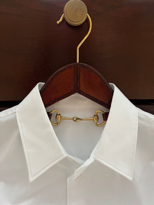 ADAMSBRO LEATHER HANGER BROWN