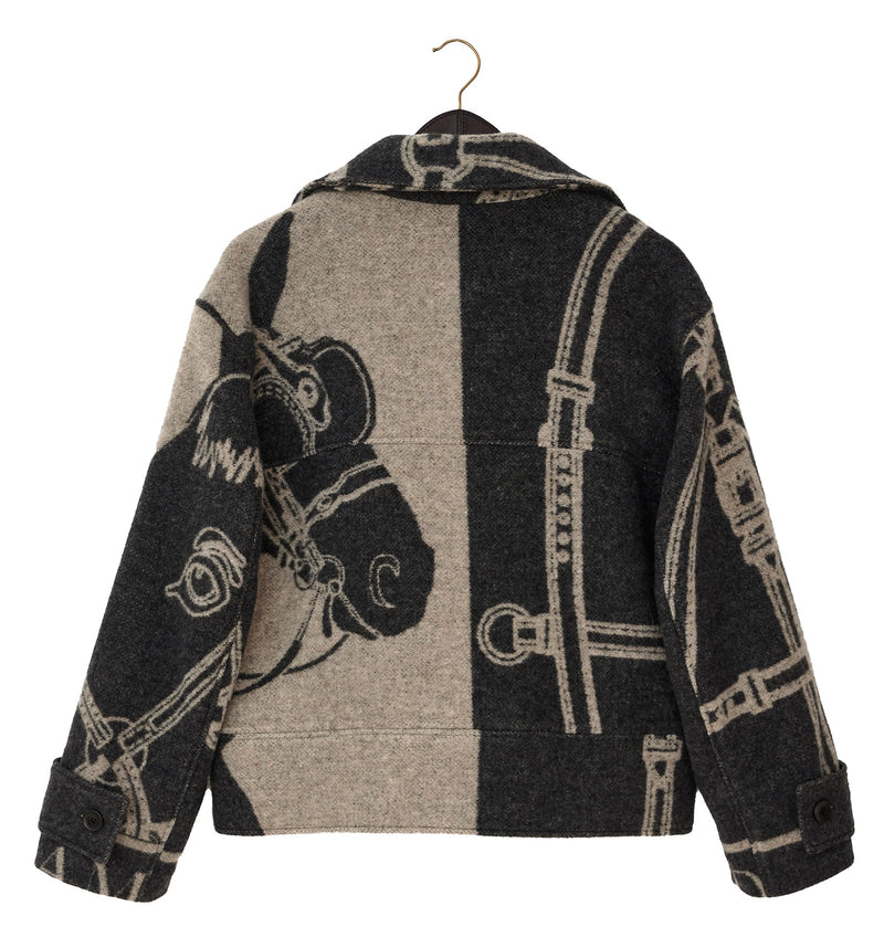 TAILORED HERITAGE BOXY JACKET ANTRACIT & LONTRA