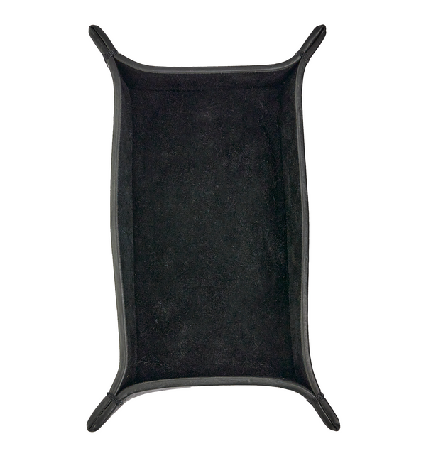 Leather Tray Organizer Black