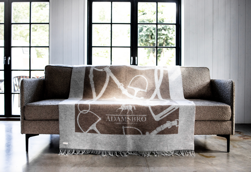 Wool Cashmere Throw Bridle Perla