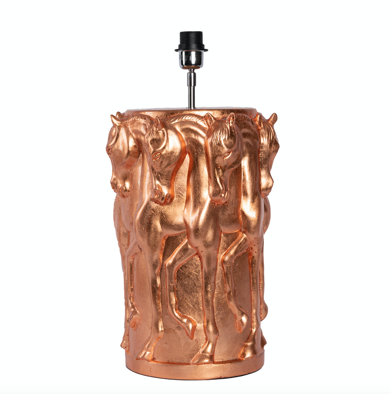 Lamp Stand Dancing Horses Rose´Crack