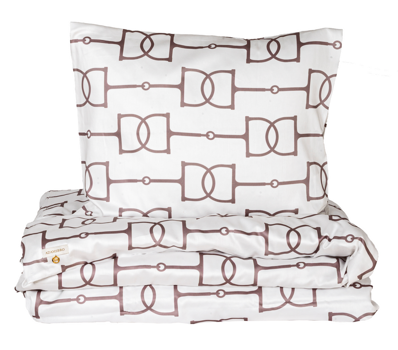 Exclusive duvet cover in the finest in cotton satin 53 IN X 79 IN + 31,5 X 31,5 IN