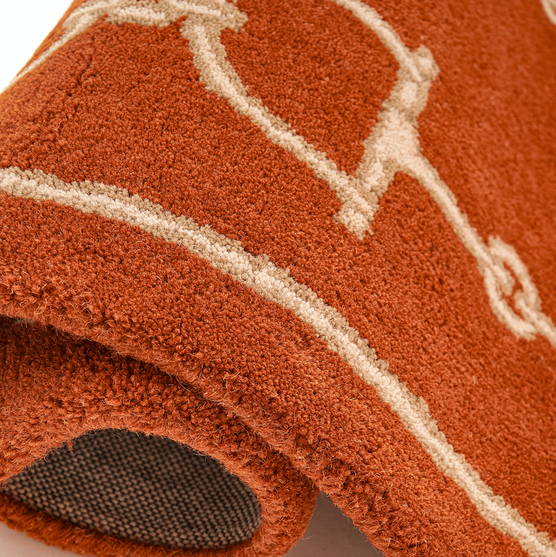 RUG RUST 100% Wool