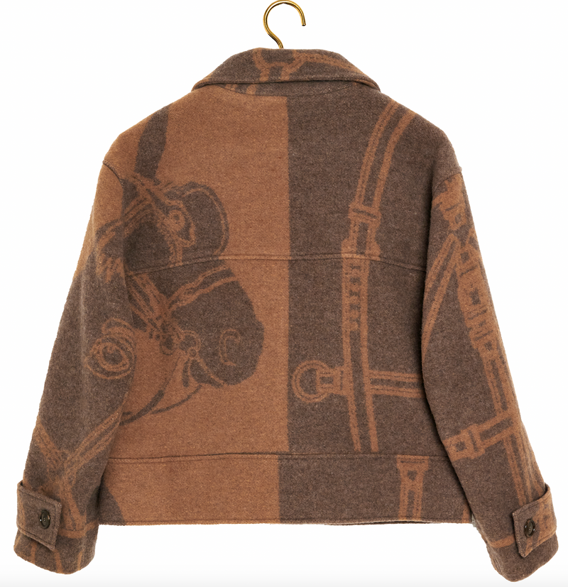 TAILORED HERITAGE BOXY JACKET CARMELLO & MUD.