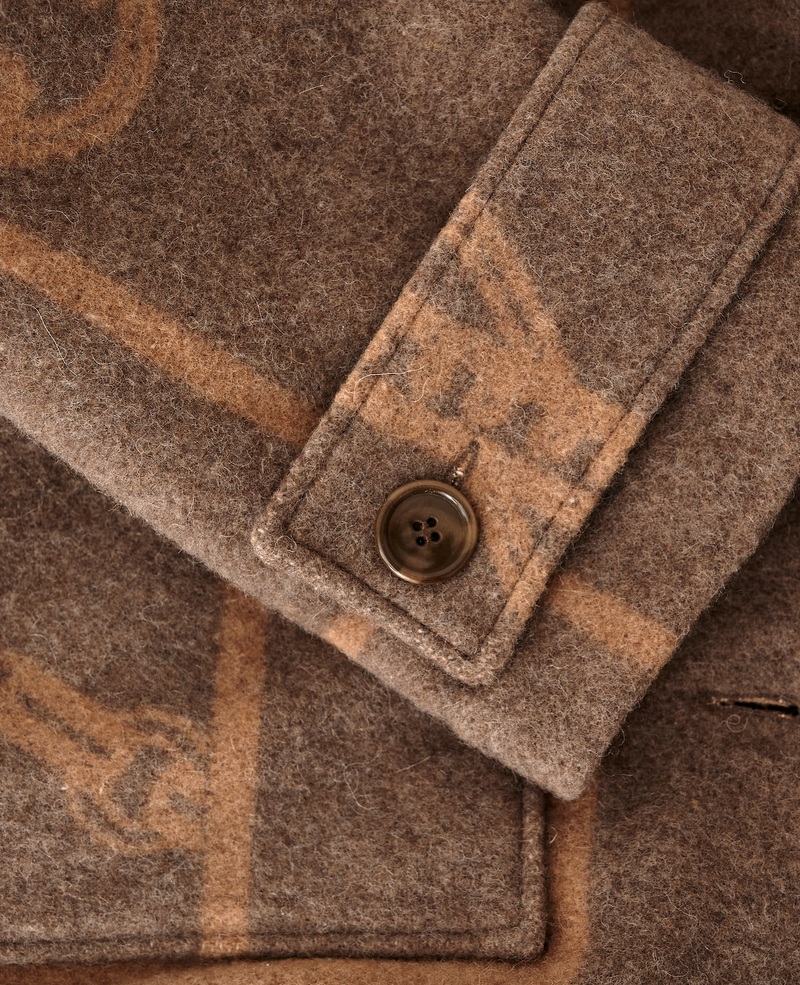 TAILORED HERITAGE BOXY JACKET CARMELLO & MUD.