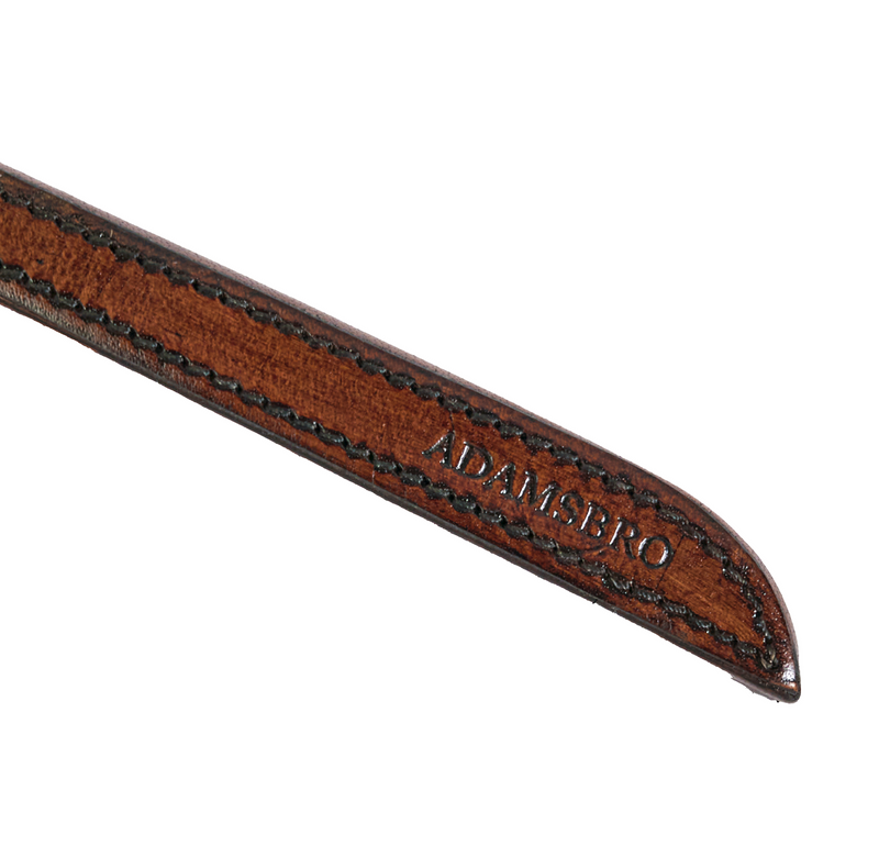 ADAMSBRO LEATHER HANGER BURGUNDY