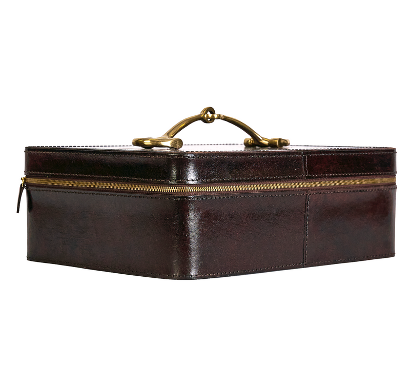 Leather Jewellery Box/ Toiletry Bag Burgundy – Adamsbro Europe