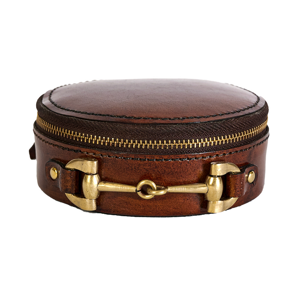 LEATHER PETIT JEWELERY BOX BURGUNDY