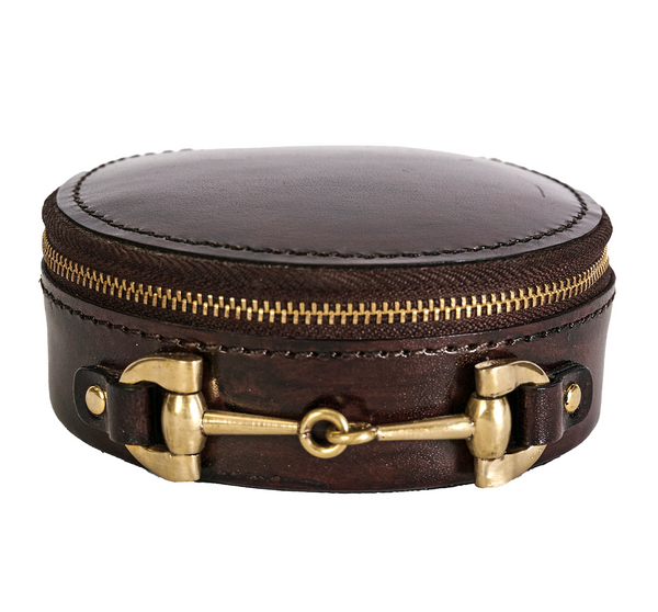 LEATHER PETIT JEWELERY BOX BROWN