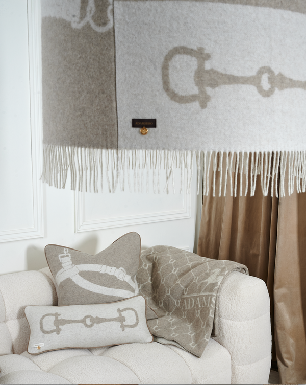 Wool Cashmere Cushion Halter Camel