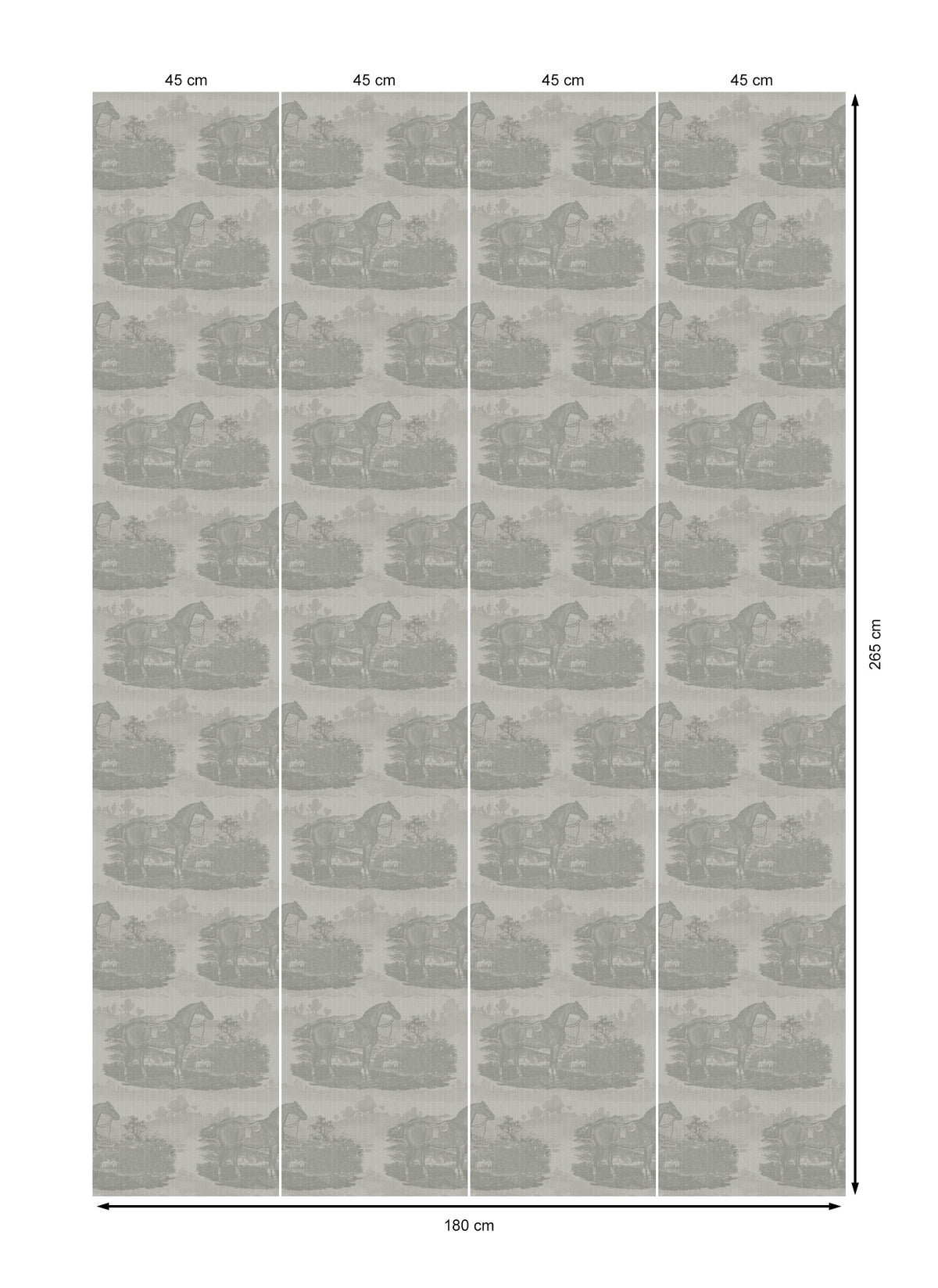 17-09-023-10 Wallpaper Horse Toile Dove